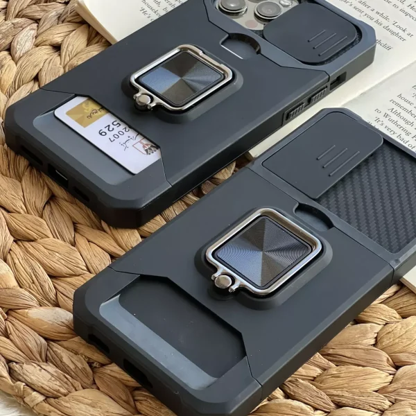 قاب موبایل سامسونگ آرمور جاکارتی کشویی استند حلقه ای