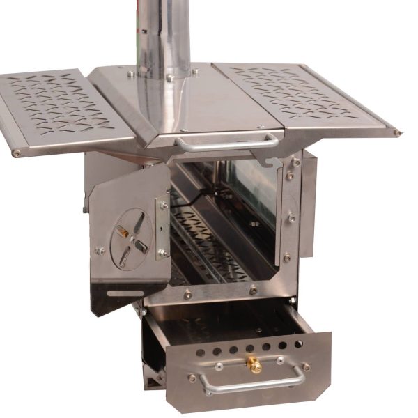 بخاری هیزمی تمام استیل تاشو قابل حمل