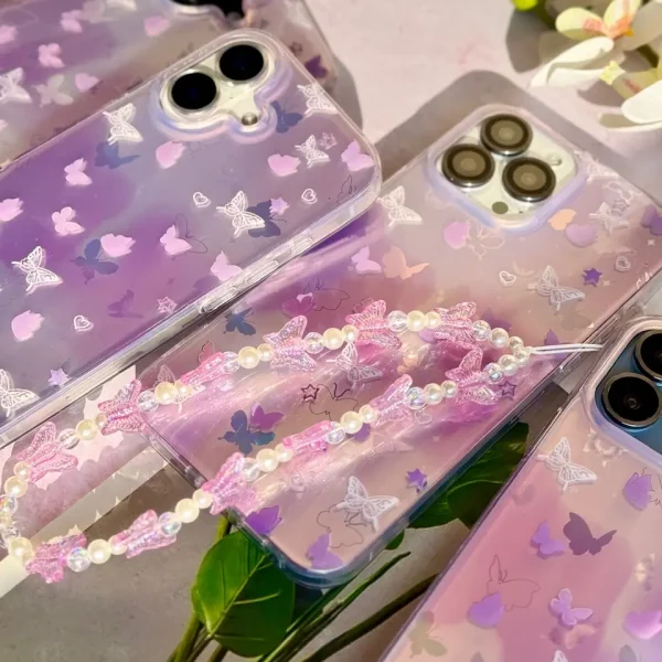 قاب Holo butterfly با آویز (کدC2142)