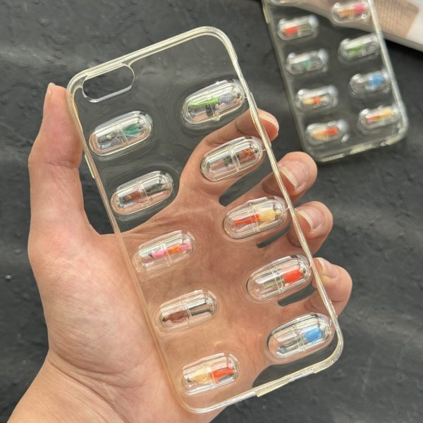 قاب موبایل آیفون کپسول قرص ( 1029 )