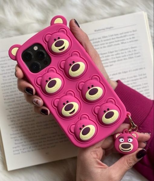 قاب موبایل آیفون فیجت یوگی + آویز ست