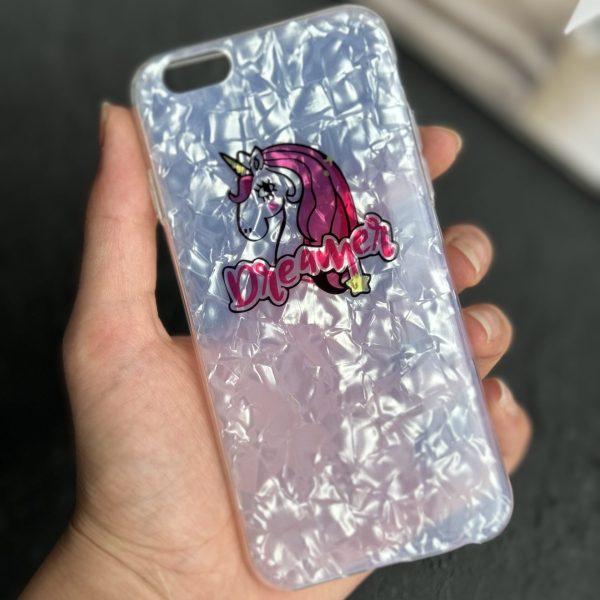 قاب موبایل آیفون آیس ماربل یونیکورن دریمر ( 1030 )