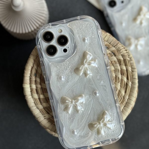 قاب موبایل آیفون پاپیون صدفی برجسته