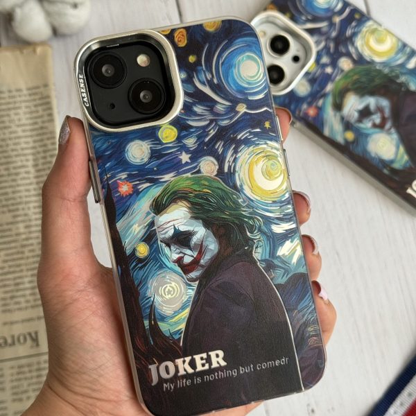 قاب موبایل آیفون لبخند جوکر هلوگرامی محافظ دوربین استندشو