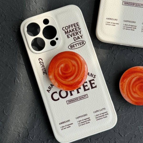 قاب موبایل آیفون طرز تهیه انواع قهوه + پاپ سوکت لته آرت