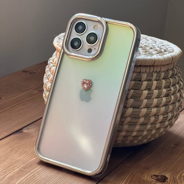 قاب موبایل آیفون کویین نگین دار هفت رنگ