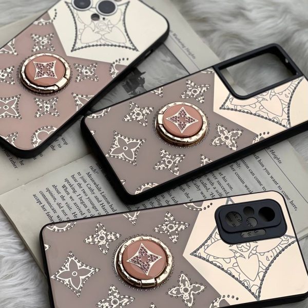 قاب موبایل سامسونگ لویی ویتون آینه و نگین حلقه