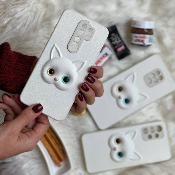قاب موبایل شیائومی گربه چشم تیله ای برجسته