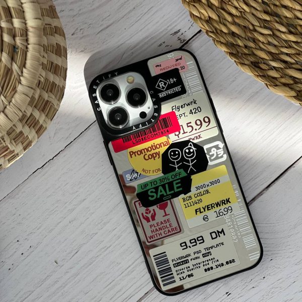 قاب موبایل سامسونگ کستیفای برچسب آیینه ای