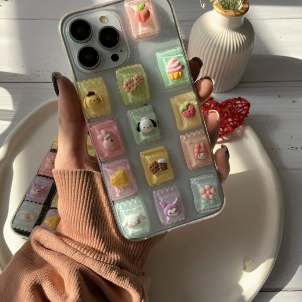 قاب موبایل آیفون عروسک برجسته اپوکسی ( 3003 )