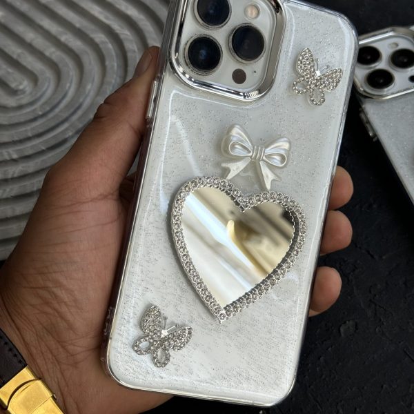 قاب موبایل آیفون پرنسس دایانا پروانه پاپیون قلب