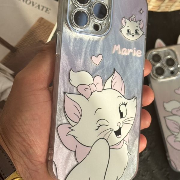 قاب موبایل آیفون گربه اشرافی شاینی