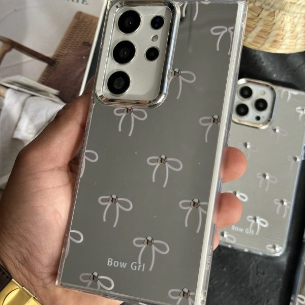 قاب موبایل سامسونگ پاپیون آیینه ای نگین دار