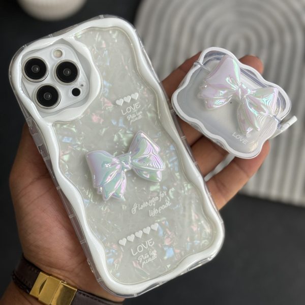 کاور ایرپاد پاپیون هفت رنگ سفید صدفی