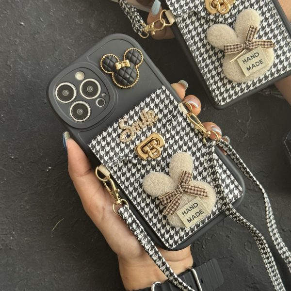 قاب موبایل آیفون باربری زبرا پترن سیاه و سفید