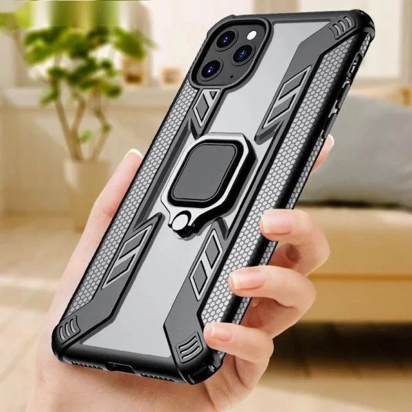 قاب موبایل دیفندر دور مشکی بیرنگ