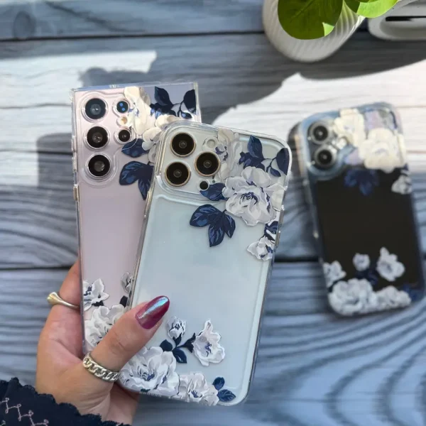 قاب White Rose آیفون ، سامسونگ ، شیائومی (کدC2049)