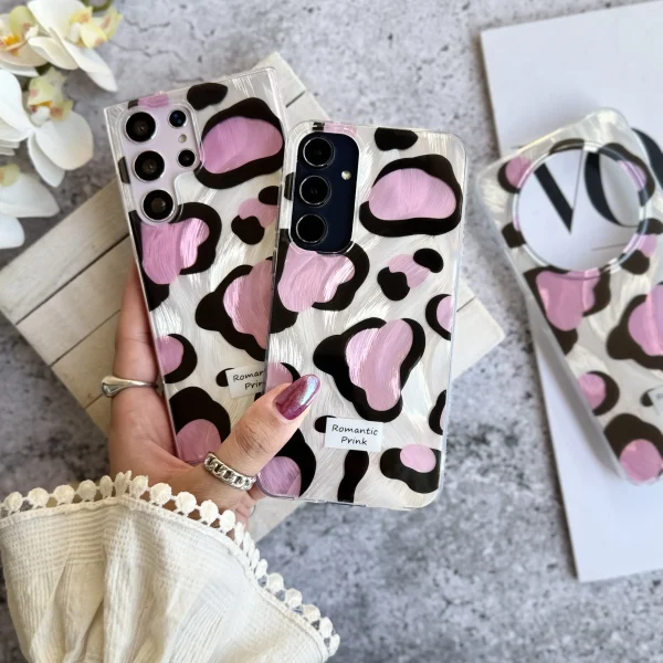 قاب پلنگی Romantic Pink اندرویدی (کدC2062)