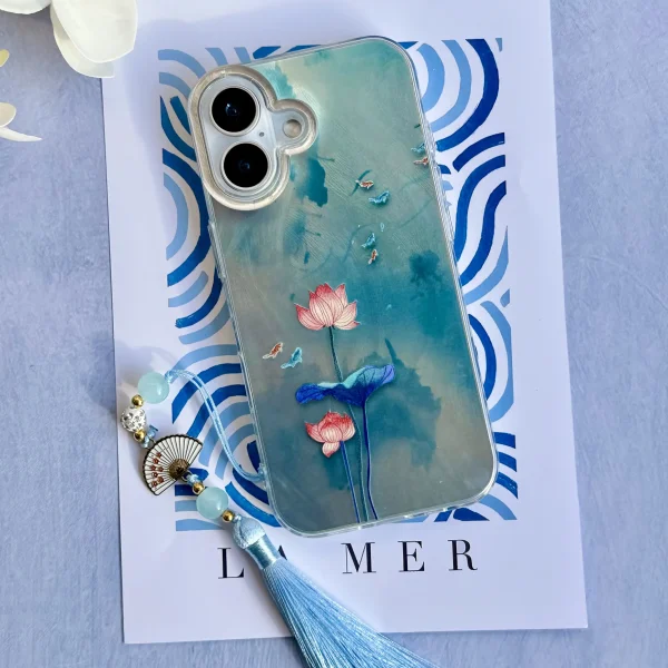 قاب نیلوفر آبی با آویز (کدC2123)