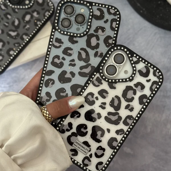 قاب پلنگی نگین دار (کدC2104)