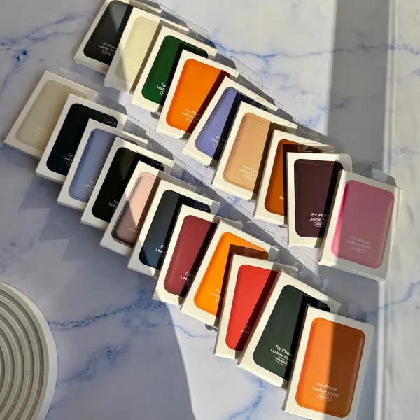 جاکارتی مگ سیف اپل Leather wallet magsafe (کدa0069)