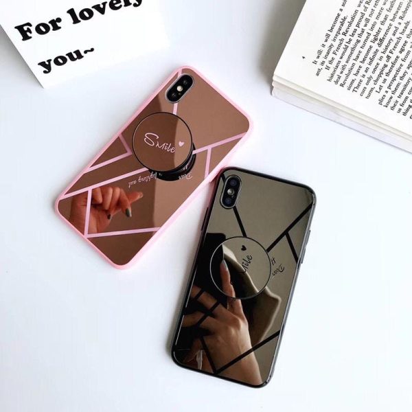 قاب موبایل آیفون آیینه ای چند ضلعی (2091)