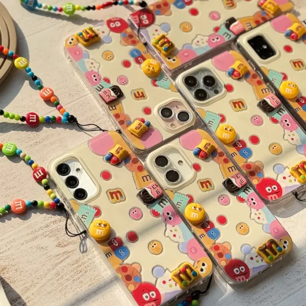 قاب M&M Land با آویز آیفون سامسونگ شیائومی (کدC1917)
