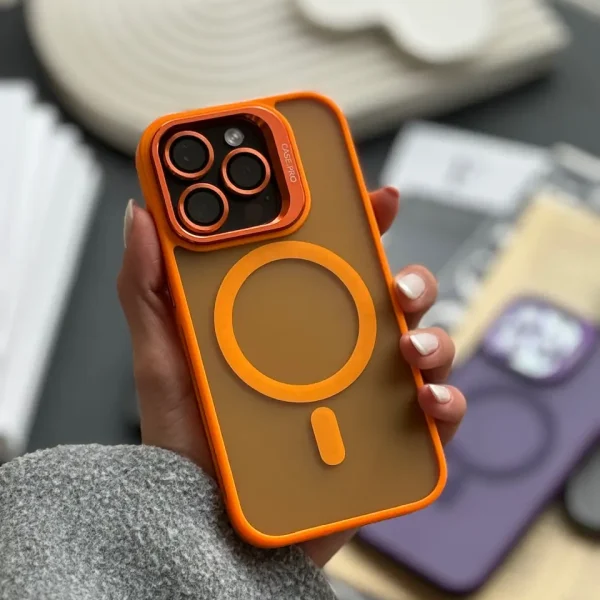 قاب Matte CasePro Lens with MagSafe استند شو با لنز رینگی (کدC1608)