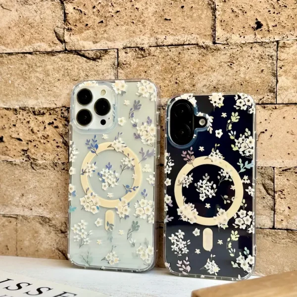 قاب شکوفه هولوگرامی با مگ سیف (کدC2029)