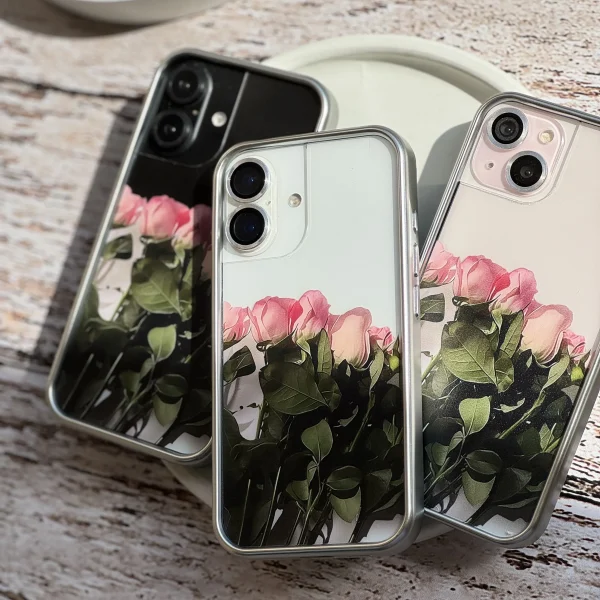 قاب گل رز صورتی (کدC2064)