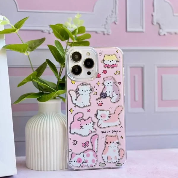 قاب گربه صورتی (کدC2025)