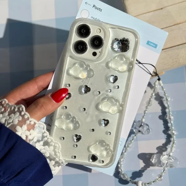 قاب ابر شاینی با آویز ابری (کدC2190)