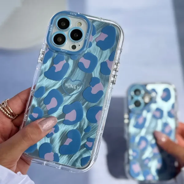 قاب پلنگی آبی پاستلی (کدC2001)