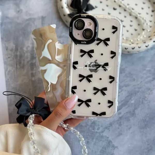 قاب Cute Bow Tie با آویز (کدC2074)