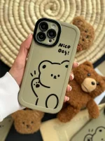 قاب Teddy bear Nice Day با آویز عروسکی (کدC1516) - Image 3