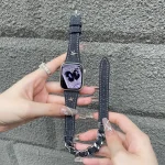 بند اپل واچ Chanel زنجیر کارتیر 2 دور (کدw5004) - تصویر 2