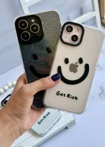 قاب Smile اکلیلی شفاف آیفونی (کدC1735) - تصویر 3