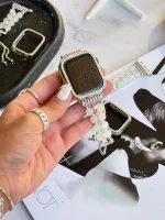 بند اپل واچ Shell Diamond همراه با گارد نگین دار (کدw5039) - تصویر 3