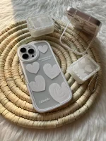 قاب قلب سفید استند دار با کاور ایرپاد (کد c1044) - تصویر 4