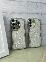 قاب کرومی پاپیون برجسته شاینی آیفونی و اندرویدی (کدC1796) - Image 9