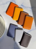 جاکارتی مگ سیف اپل Leather wallet magsafe (کدa0069) - تصویر 8