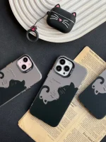 قاب Twin Cat آیفون ، سامسونگ ، شیائومی (کدC1621) - تصویر 4