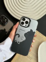 قاب Twin Cat آیفون ، سامسونگ ، شیائومی (کدC1621) - تصویر 2