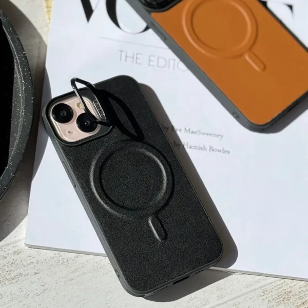 قاب مگ سیف چرمی لنز استند شو (کدC1867)