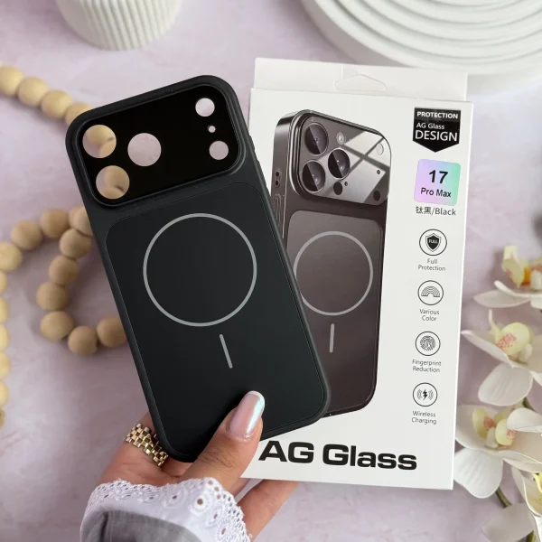قاب AG GLASS ^ مشکی ^ (کدC2152)
