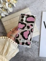 قاب پلنگی Romantic Pink آیفونی (کدC2062) - تصویر 4