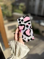 قاب پلنگی Romantic Pink آیفونی (کدC2062) - تصویر 3