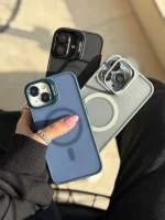 قاب Matte CasePro Lens with MagSafe استند شو با لنز رینگی (کدC1608) - تصویر 3
