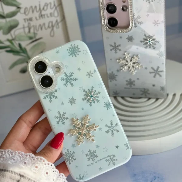 قاب برف و ستاره آیفون (کدC2194)