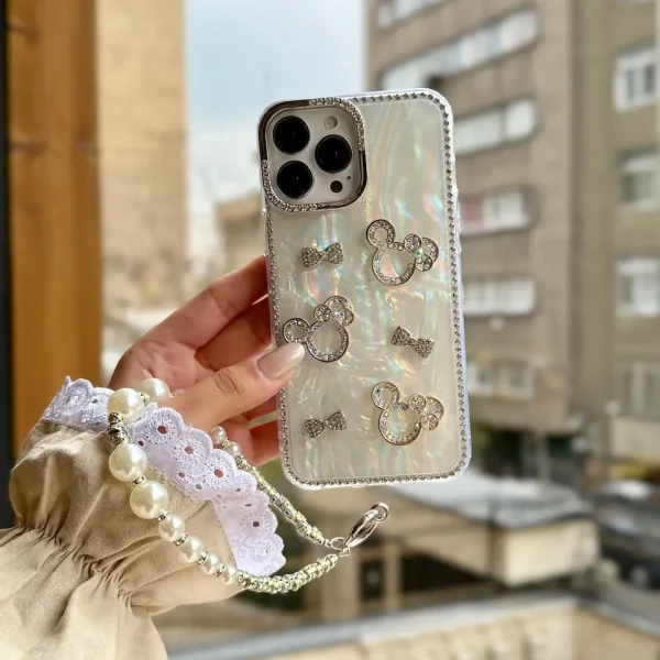 قاب میکی دیاموند یخی با آویز (کدC2179)